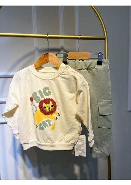 Big Cat Erkek Sweatshirt Alt-Üst Takım