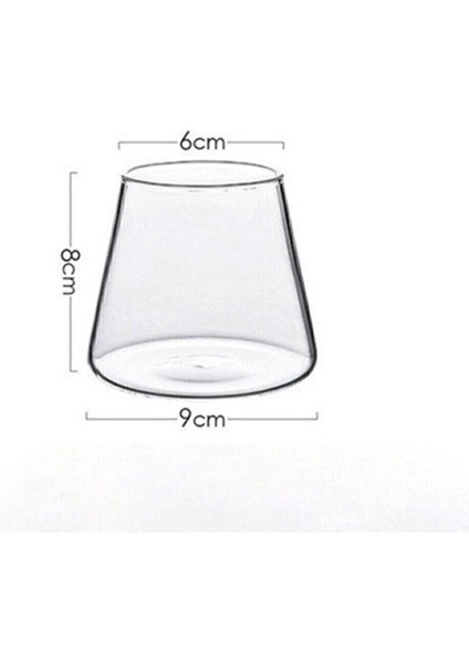 Isıya Dayanıklı Borosilikat Koni Sunum ve Meşrubat Bardağı 300 ml Beyaz Renk fırsatları