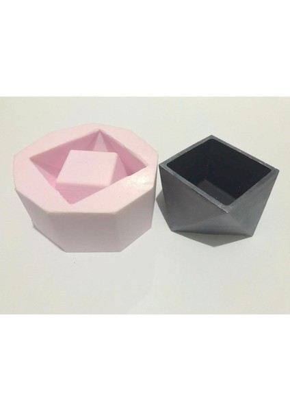 Geometrik Saksı Silikon Kalıbı