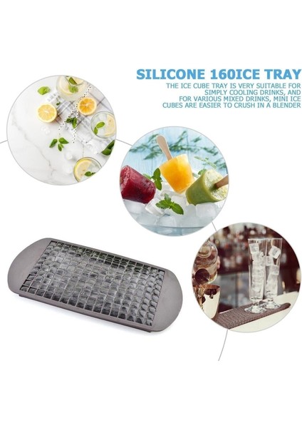 Esnek Silikon Buz Kalıbı, Mini Buz Küpleri, 24X12X1 Cm, Pratik ve Kullanışlı