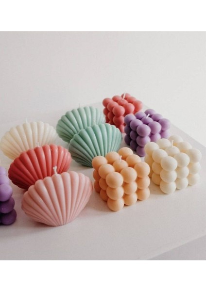 Ikili Set Silikon Kalıp Büyük Bubble ve Istiridye