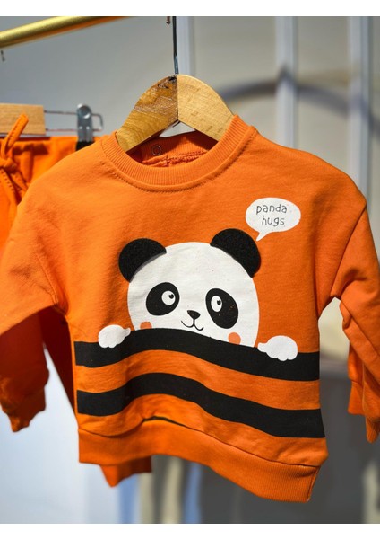 Panda Baskılı Turuncu Erkek Alt-Üst Takım fiyatları