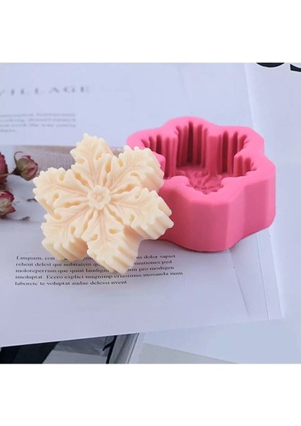 Mum Kalıbı Kar Tanesi Silikon Kalıp