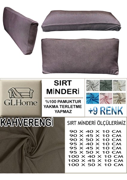 %100 Pamuk Petek 2 Adet Sırt Minderi Kılıfı