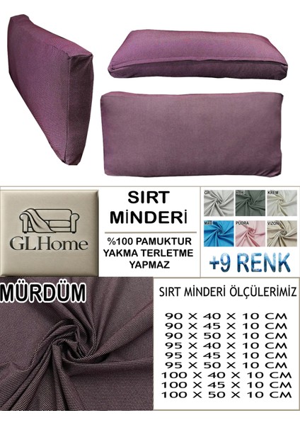 %100 Pamuk Petek 2 Adet Sırt Minderi Kılıfı