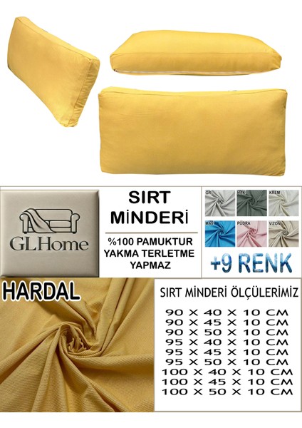 %100 Pamuk Petek 2 Adet Sırt Minderi Kılıfı