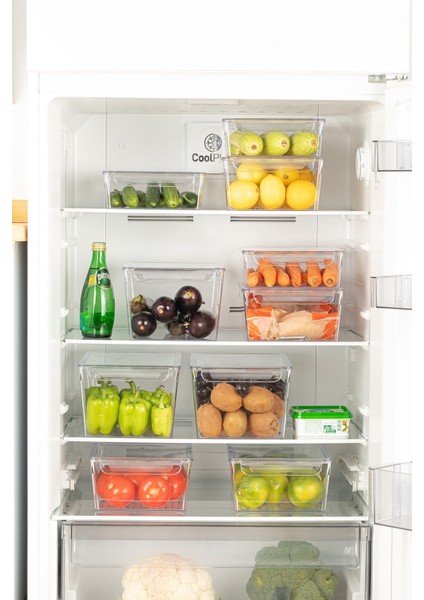 2'li Şeffaf Buz Dolabı Düzenleyici, Pratik ve Şık Depolama Çözümü modelleri