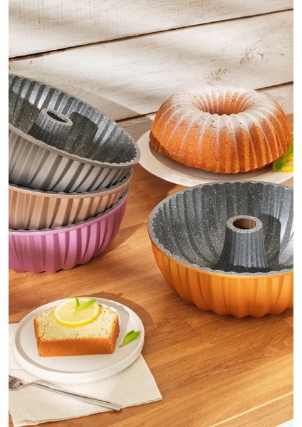 Pembe Döküm Kek Kalıbı, 24 Cm, Dayanıklı ve Şık Tasarım modelleri