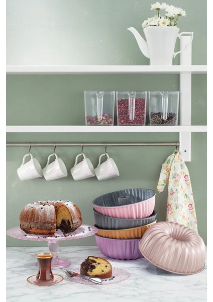 Pembe Döküm Kek Kalıbı, 24 Cm, Dayanıklı ve Şık Tasarım fırsatları