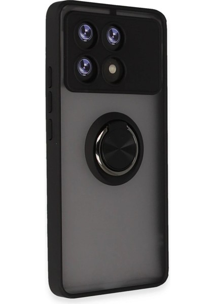 Xiaomi Poco X6 Pro Kılıf Montreal Yüzüklü Silikon Kapak - Siyah - LORCE3555-5622 fiyatları