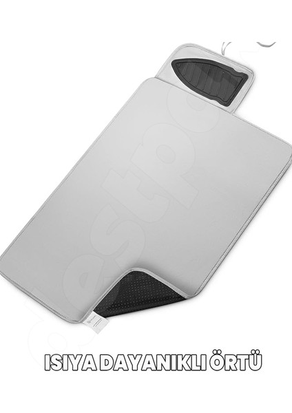 Ütü Matı - Seyyar Seyahat Ütüleme Örtüsü - Masa Ütü Örtüsü - Masada Yerde Halıda Ütü Masası indirimleri