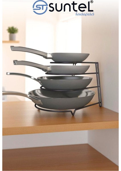 2'li Set Tava Rafı Organizer, Tezgah ve Dolap Içi Metal Düzenleyici Siyah fiyatları