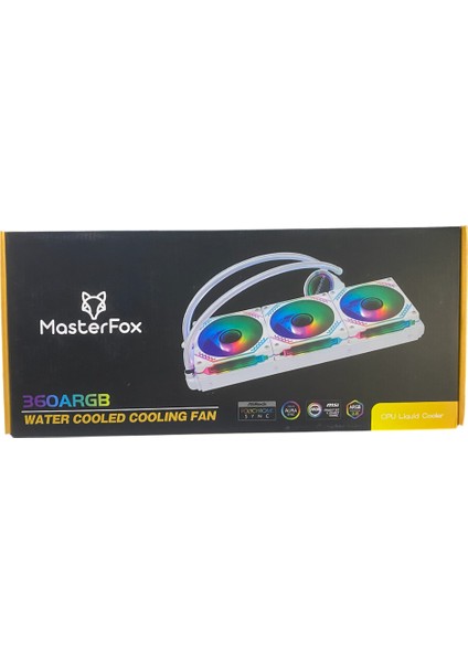 360 mm Masterfox Argb Sıvı Soğutma Siyah (360MM)