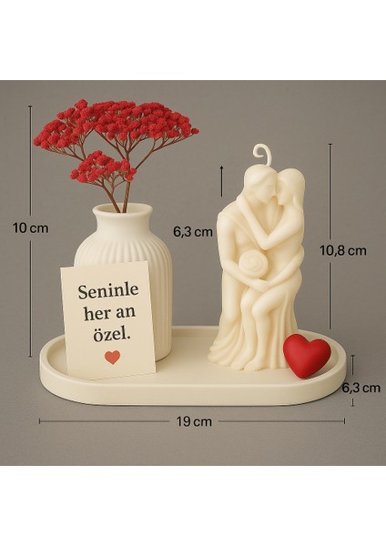 | Romantik El Yapımı Sarılır Çift Figürlü Mum – Dekoratif Sevgiliye Hediye fırsatları