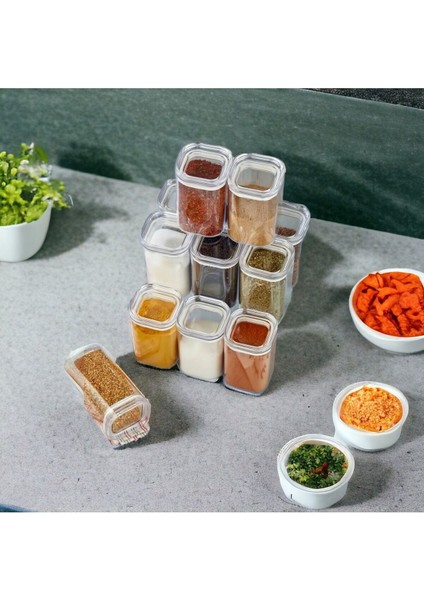 Turuncu 9'lu Baharatlık Seti, Etiket ve Stand Organizer ile Detaylı Düzen Sağlar fırsatları