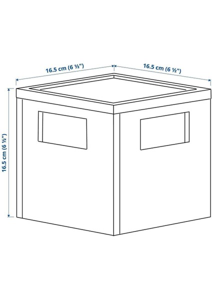 Şeffaf Gri Mavi Kapaklı Kutu 16.5X16.5X16.5 cm indirimleri