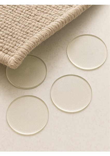 4 Adet Halı Altı Kaydırmaz Şeffaf Ped Kayma Önleyici Yıkanabilir Silikon Mat Paspas Sabitleyici 70 mm fiyatları