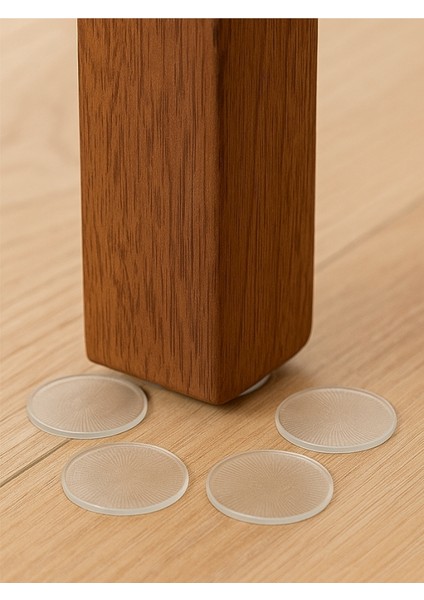 4 Adet Halı Altı Kaydırmaz Şeffaf Ped Kayma Önleyici Yıkanabilir Silikon Mat Paspas Sabitleyici 70 mm