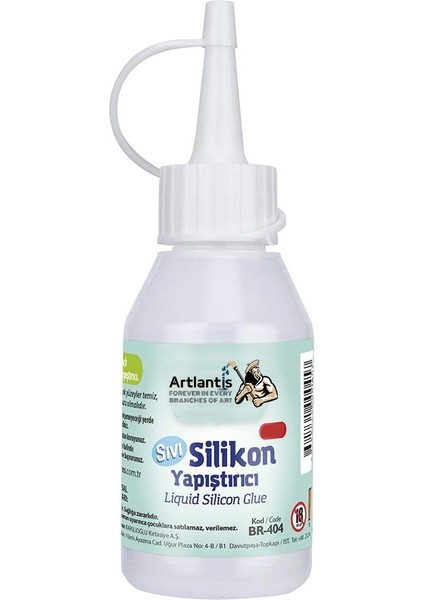 Sıvı Silikon Yapıştırıcı 50 ml 1 Adet Brons Silikon Yapıştırıcı Sıvı 50 gr Plastik Cam Mermer Kağıt Karton Tahta Köpük