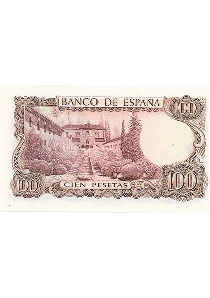 Spaın Ispanya 100 Pesetas 1970 – Çil/unc