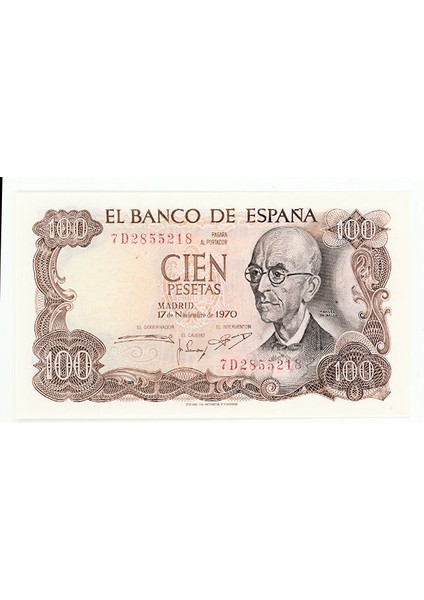 Spaın Ispanya 100 Pesetas 1970 – Çil/unc fiyatları