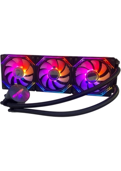 360 mm Masterfox Argb Sıvı Soğutma Siyah (360MM)