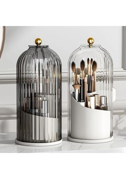 Şık Siyah Makyaj Malzemesi Organizeri, Düzenli ve Pratik Kullanım Için Ideal