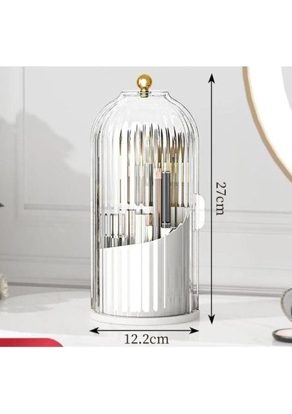 Şık Siyah Makyaj Malzemesi Organizeri, Düzenli ve Pratik Kullanım Için Ideal modelleri