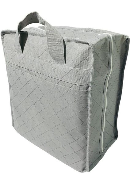 Pratik Bavul Üstü Ayakkabı Kutusu, 6 Bölmeli, 32X20X40 Cm, Gri Renk