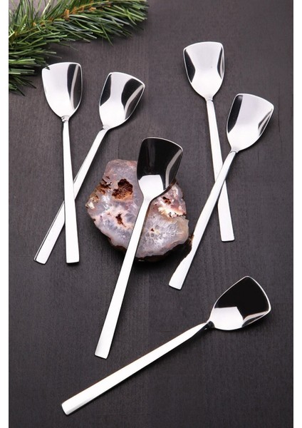 6'lı Paslanmaz Çelik Dondurma ve Tatlı Kaşığı Seti fiyatları