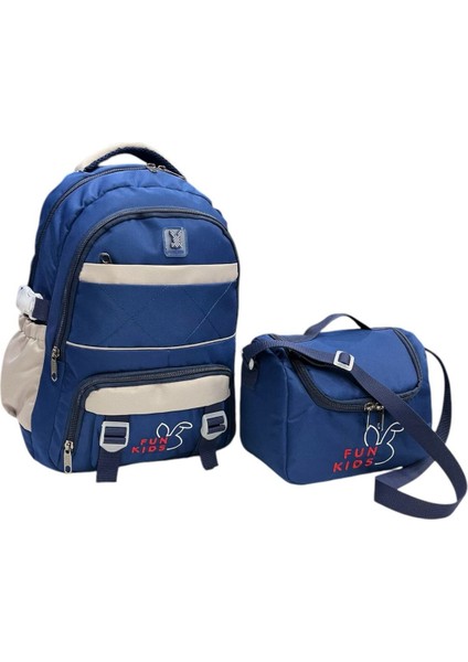Kız - Erkek Çocuk Beslenmeli Takım Ilkokul Sırt Çantası