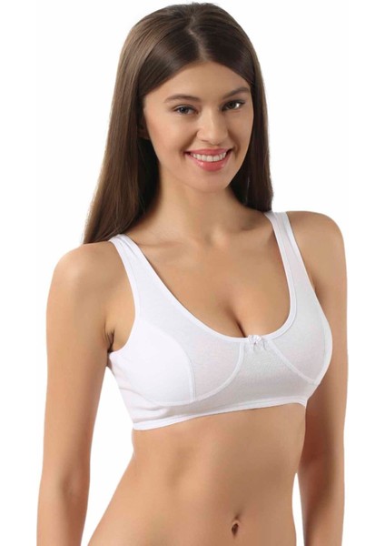 3'lü Paket %100 Pamuklu Ribana Boş Kap Balensiz Yarım Sütyen fiyatları