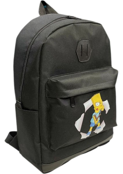 Sarı Çocuk Desenli Su Geçirmez Kumaş Espak Model Sırt Çantası