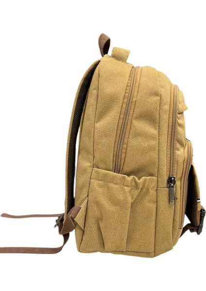 Çok Cepli Kanvas Kumaş Unisex Sırt Çantası modelleri