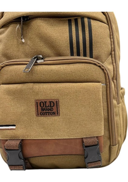 Çok Cepli Kanvas Kumaş Unisex Sırt Çantası fırsatları