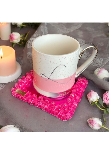 Kahve, Çay Bardağı Için Özel Tasarım Boncuklu Bardak Altlığı