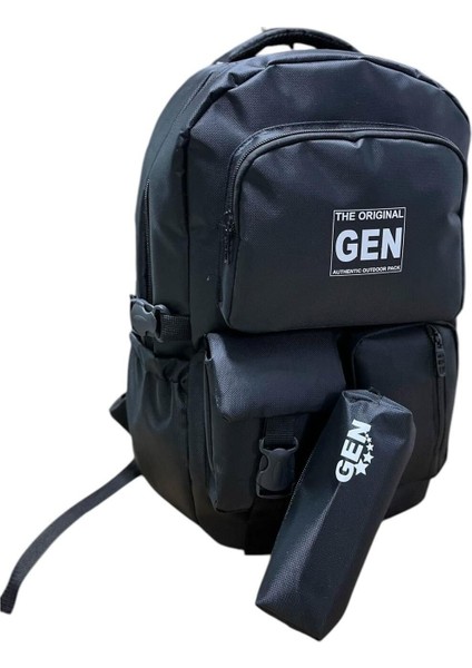 Su Geçirmez Kalemlikli Sırt Çantası, Okul Çantası