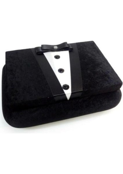 Şık Siyah Çeyiz ve Hediyelik Sandık, Makyaj ve Tıraş Seti Kutusu