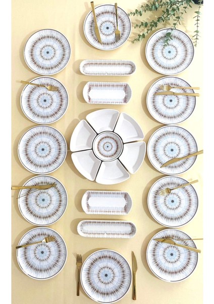 12 Kişilik 23 Parça Kahvaltı Takımı, Şık ve Kullanışlı Ev Seti fırsatları