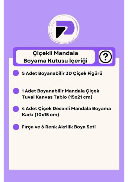 Çiçekli Mandala Sanat Kutusu, Yetişkinler Için Hobi Seti, 3D Çiçek Figür, Tuval, Kartlar, Hediyelik fiyatları