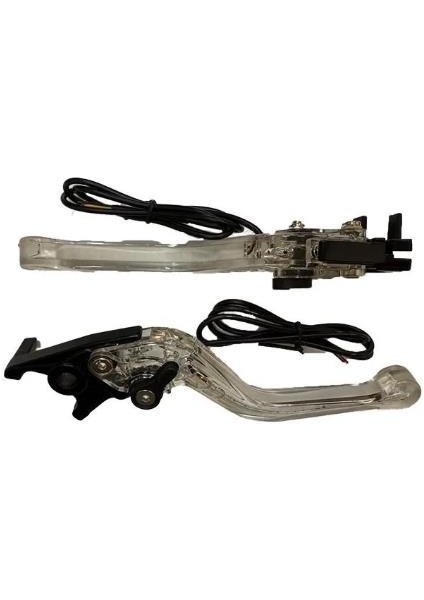 Honda Pcx 2021 - 2024 Uyumlu LED Işıklı Sinyalli Ayarlanabilir Spor Manet