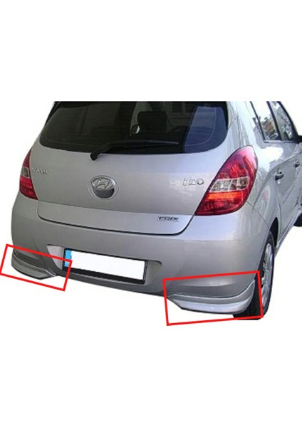 Hyundai I20 2013-2014 Arka Tampon Flapları (( Boyasız ))