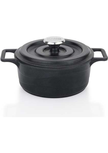 Mini Döküm Tencere Seti, 5 Parça, Siyah, Şık ve Dayanıklı Mutfağınız Için