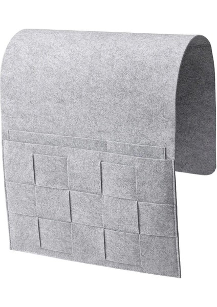 Gri Yatak Kenarı Saklama Cebi 75X34 Cm, Bölmeli ve Taşınabilir Düzenleme Çözümü fiyatları