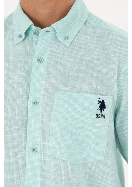 Erkek Mint Gömlek Desenli 50288661-VR090