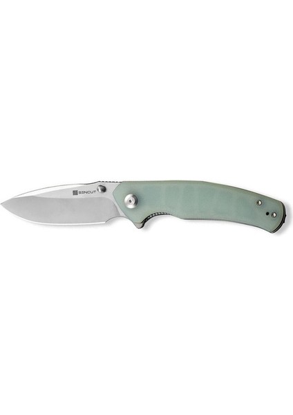 Slashkin Flipper & Thumb Stud Knife Natural G10 Handle Çakı