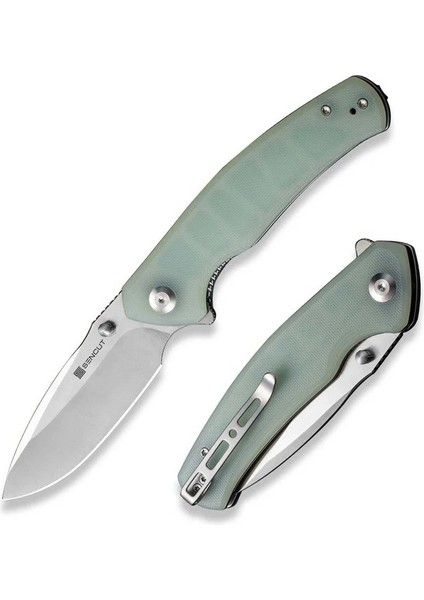 Slashkin Flipper & Thumb Stud Knife Natural G10 Handle Çakı fiyatları