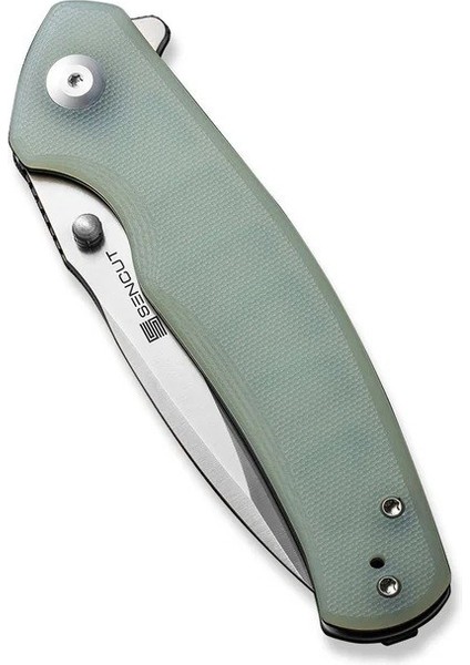 Slashkin Flipper & Thumb Stud Knife Natural G10 Handle Çakı indirimleri