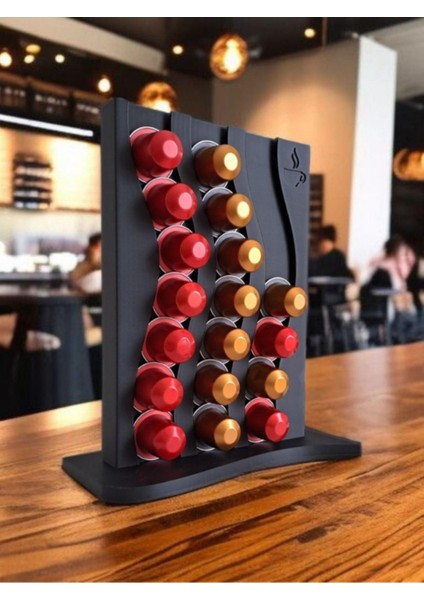 Siyah Kahve Kapsül Düzenleyici, Pratik ve Şık Organizer