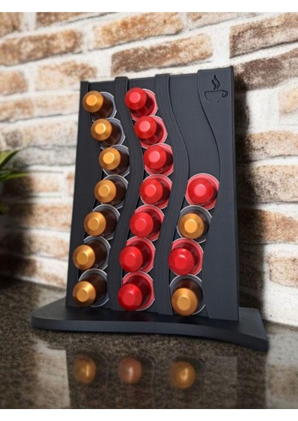 Siyah Kahve Kapsül Düzenleyici, Pratik ve Şık Organizer modelleri